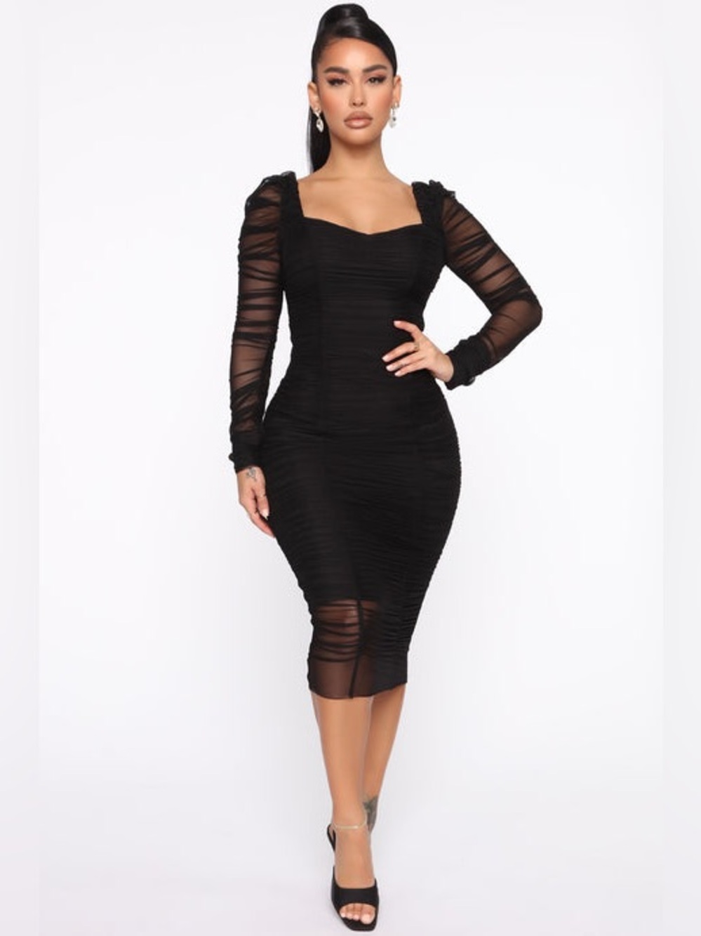 Fashion Nova Did You Mesh Me Dress
